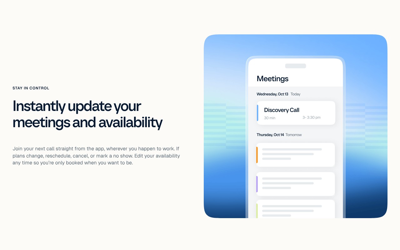 Calendly features screenshot