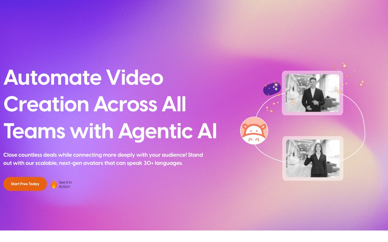 Hippo Video homepage screenshot