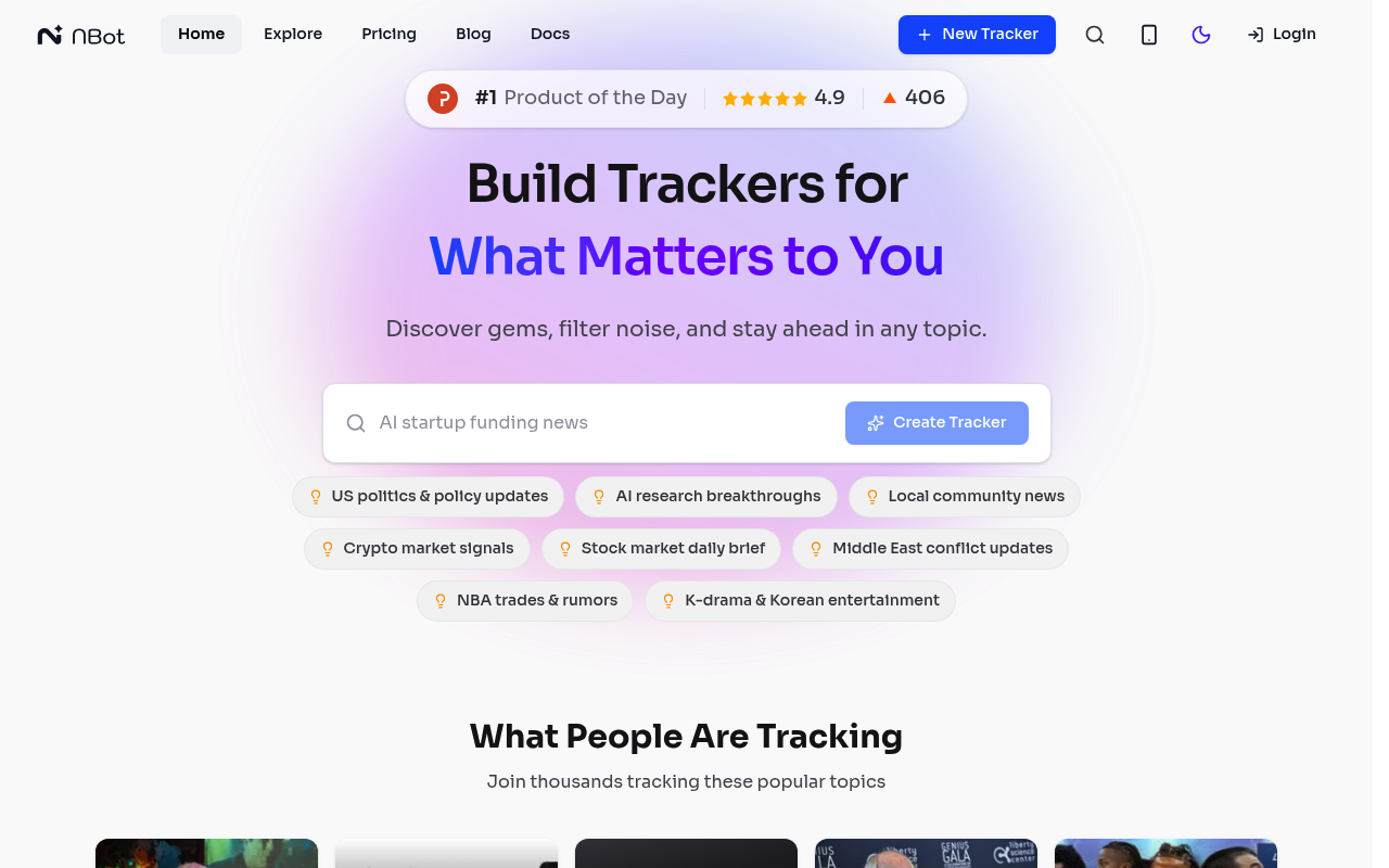 NBot homepage screenshot