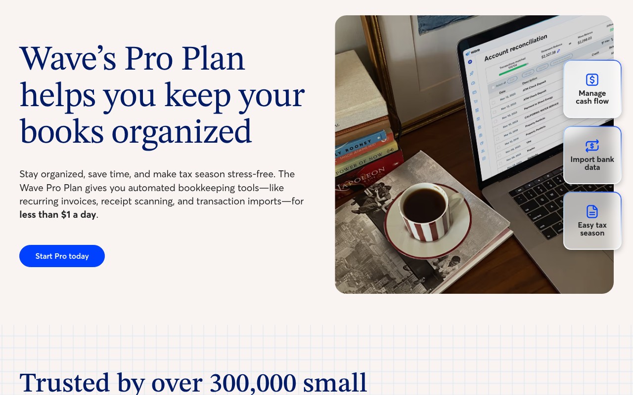 Wave homepage screenshot